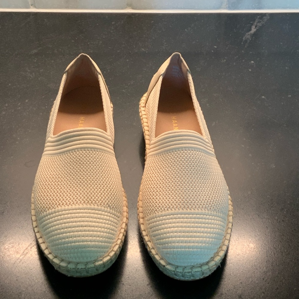 Cole Haan Knit Espadrille Slip-On Sandollar Stitch Size 8 NEW